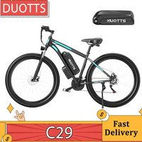 DUOTTS C29 Electric Bike 750W Mountain Bike 2*48V 15Ah Batteries 50km Range 50km/h Max Speed IP54 Waterproof Disc Brake Bicycle