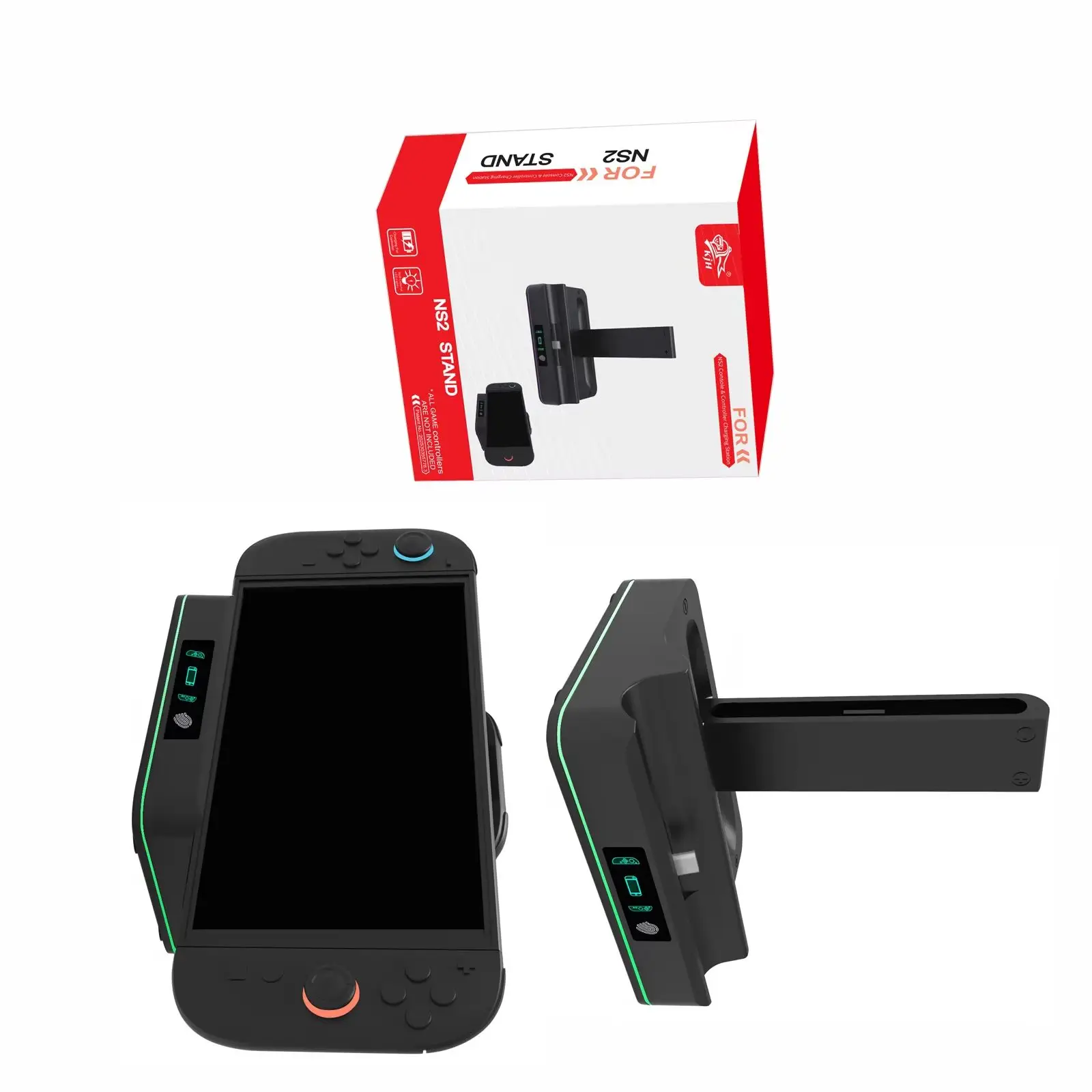 For Switch2 Controllers & Console Charging Dock - Stand Station W/ Charging Interface, Fast Charging Compact Gaming Accessory
