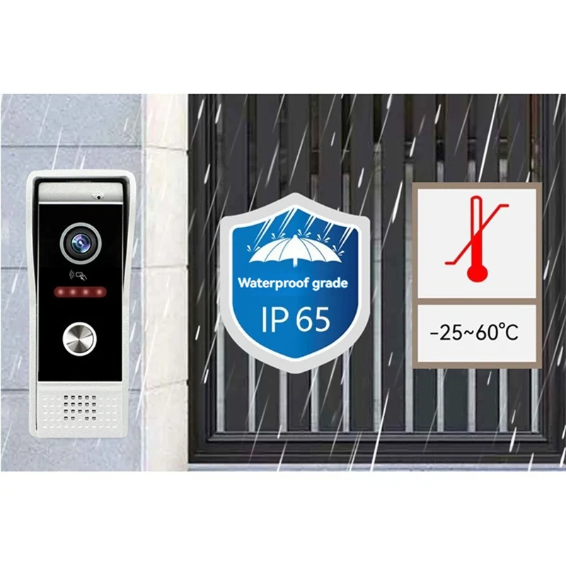 【НОВИНКА】TUYA Wi-Fi видеодомофонная система с 10-дюймовым сенсорным монитором, защита безопасности для доступа к дому виллы