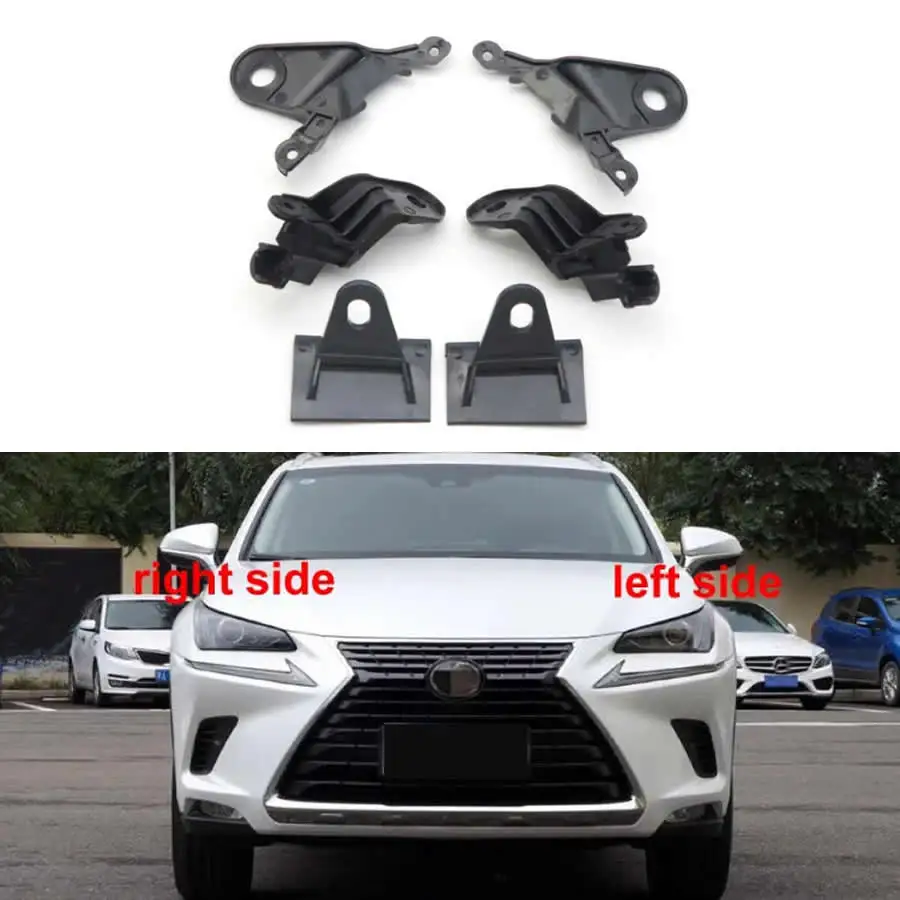 For Lexus NX200 NX300 2014-2021 Replacement Car Headlight Repair Kit Repair Claws Plastic Fixed Corners Black Light Stand