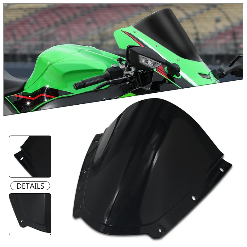 

For ZX-10R zx-10r ZX10R 2021-2024 Motorcycle Front Windshield Deflectors Protector Motorbike Sport Windscreen Screen Viser Visor