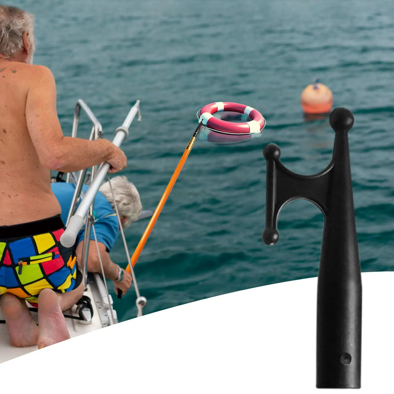Nylon Boat Hook Easily Connect Lifeboat Tow Hook Marine And Yacht Accessories For Connecting With Telescopic Extension Rods
