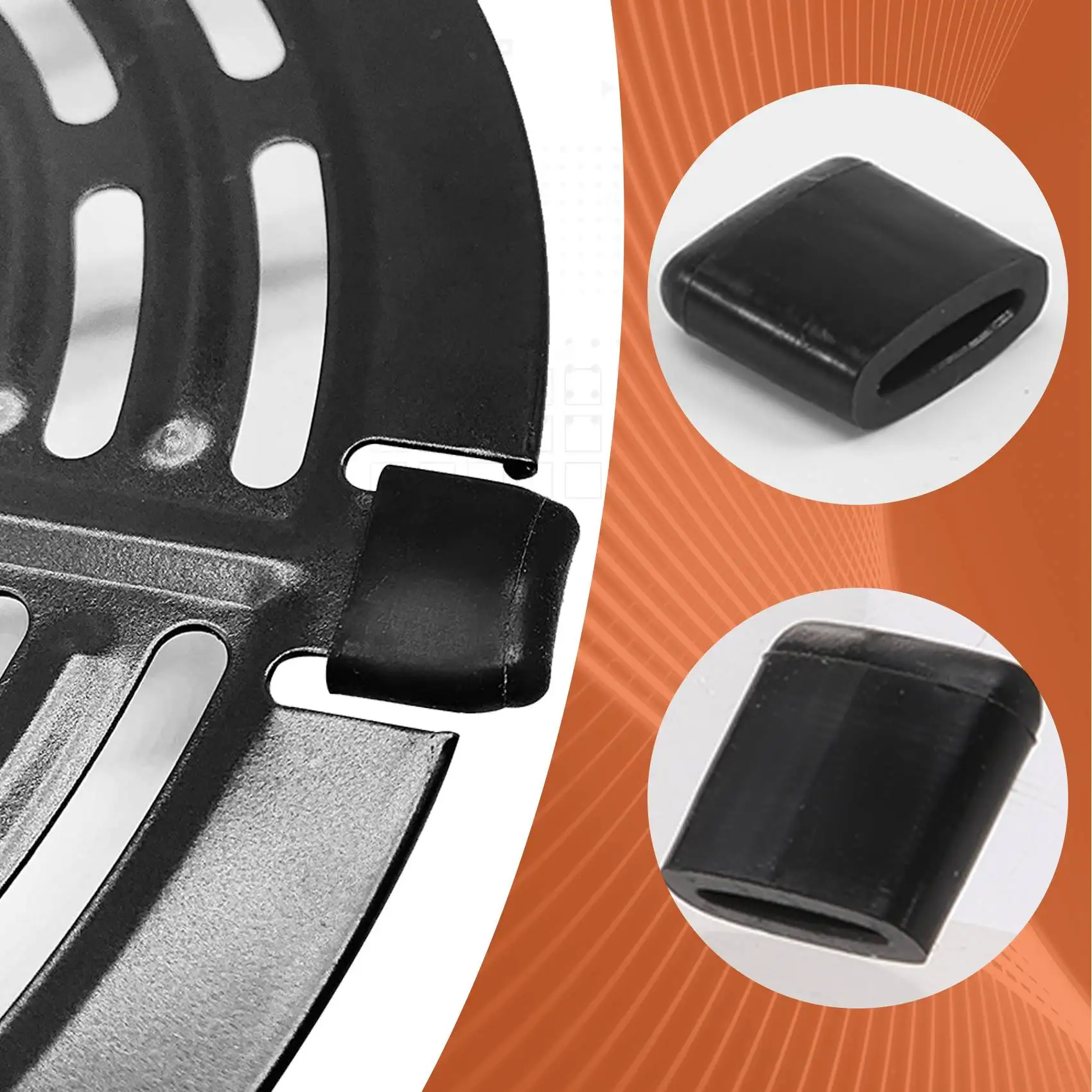 Резиновые бамперы для фритюрницы, подходят для электрической фритюрницы, четкая пластина, сменные защитные чехлы для фритюрницы, гриля, сковорода-A58E