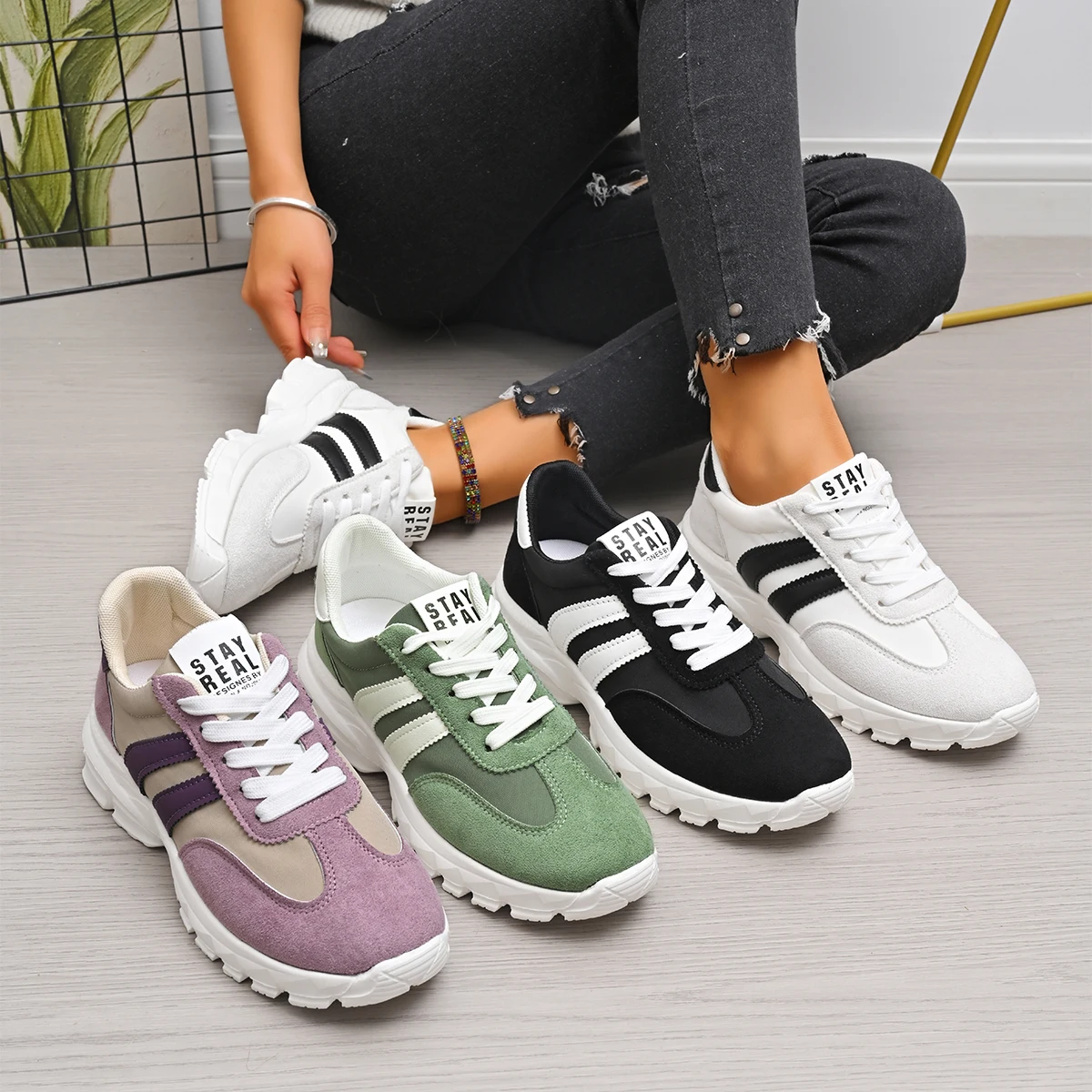 

Женские противоскользящие кроссовки в стиле ретро, новые весенние повседневные легкие кроссовки на плоской подошве, женские уличные осенние брендовые роскошные вулканизированные туфли, женская обувь