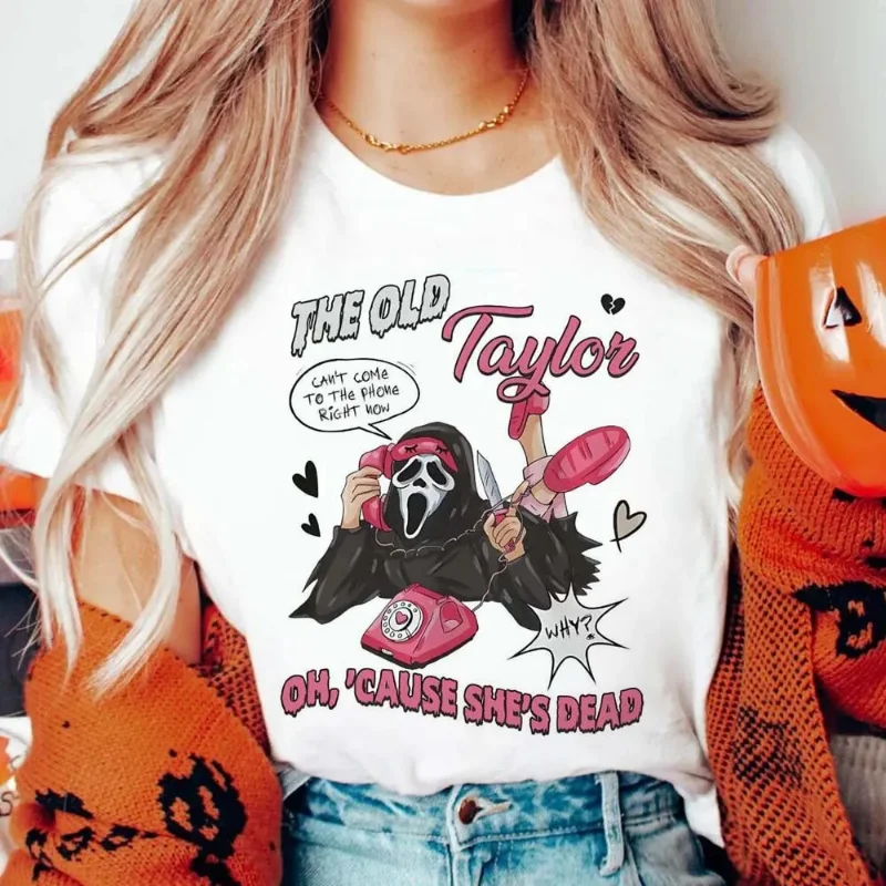 

Academy Style Printed Pattern Summer O-Neck Sweet T-Shirt For Women's Casual Style Cartoon Printed Halloween Fun Top T-Shirt