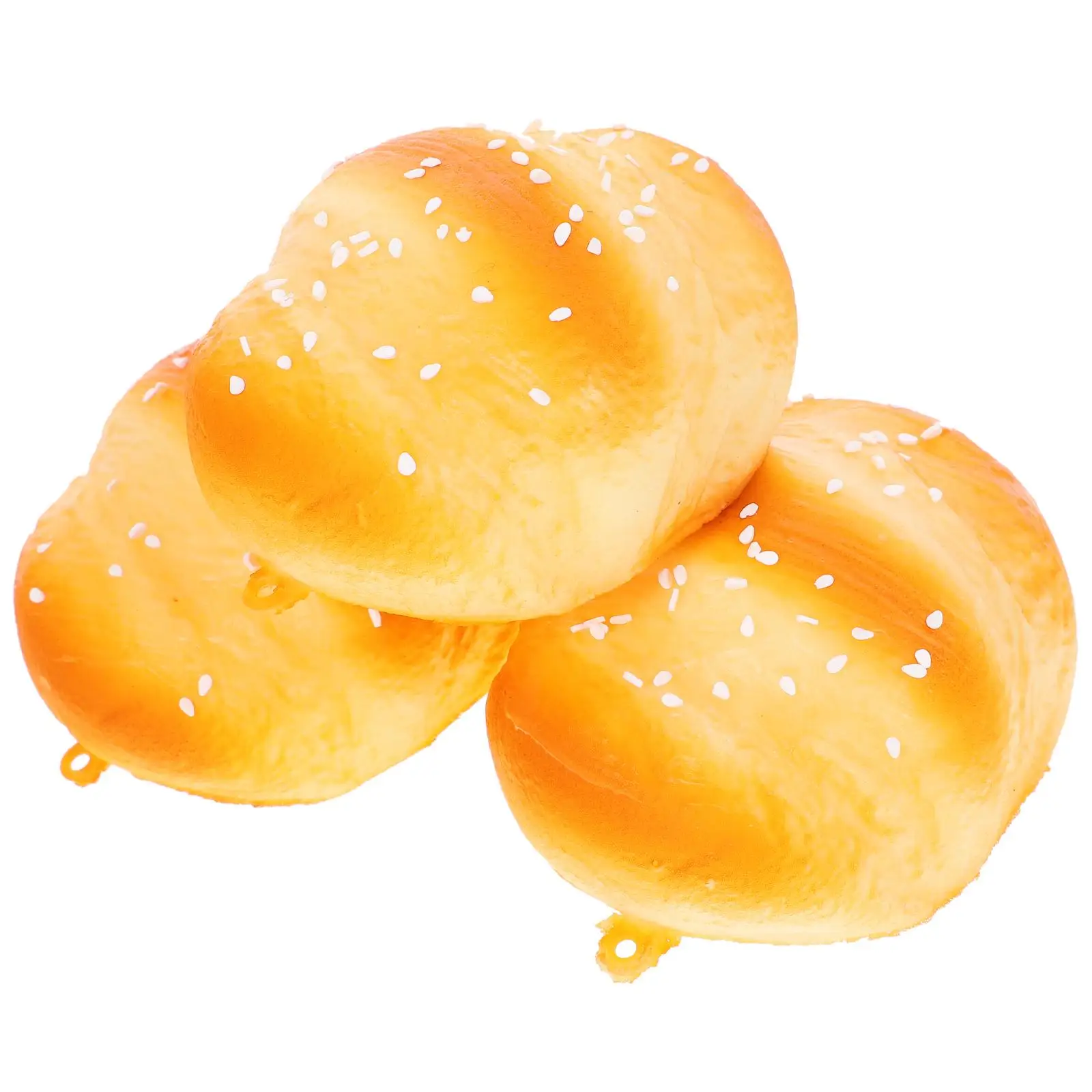 

Simulation Bread 3 Pcs Realistic PU Fake Food Props for Photo Teaching Display Decor Educational Toy Kids Accessory Baking