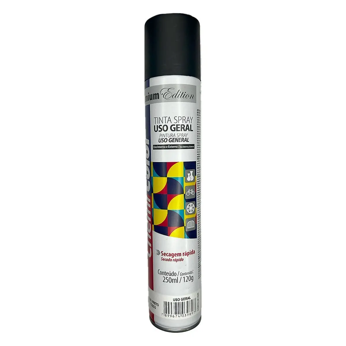 Black Matte Spray Paint General Use 250ml