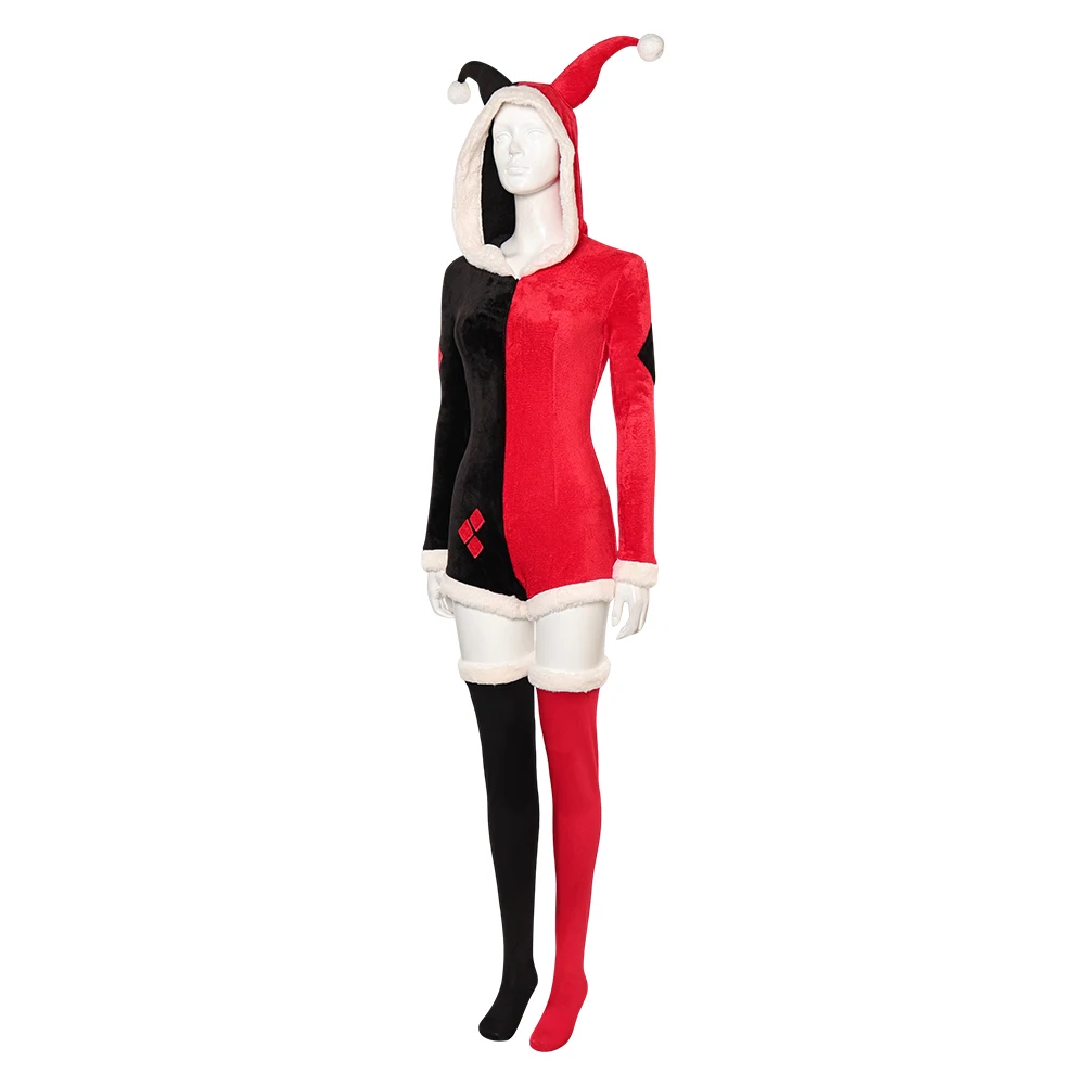 Costume de Cosplay du Joker, Pyjama TV, Tenues Nettes, Accessoires de Vêtements de Nuit, Carnaval d'Halloween, Trempé pour Femme Adulte, Fille