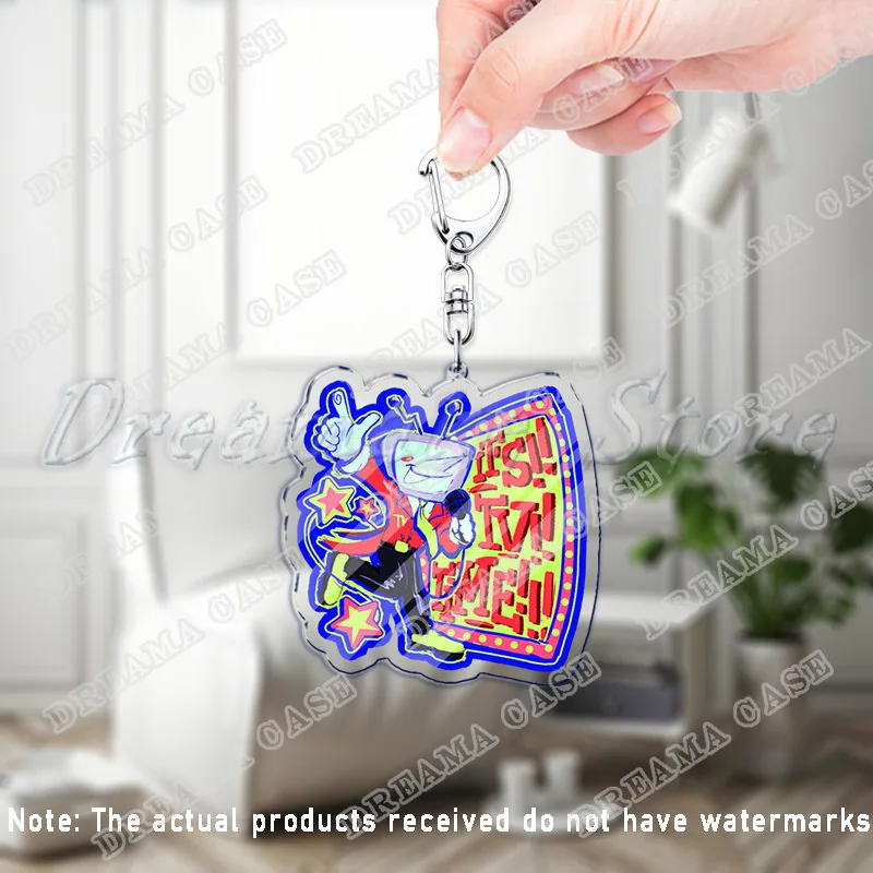 Deltarune Tenna المفاتيح اكسسوارات حقيبة Charms Undertale السيد Tenna هوائي Lanino ميمي سلاسل المفاتيح Keyrings مجوهرات المشجعين هدية