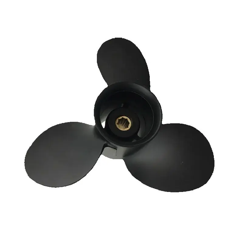 Captain Boat Propeller 9x9 Fit Mercury Mariner Outboard Engine 6HP 8HP 9.9HP 15HP 8 Spline RH Black Max Aluminum Marine Parts