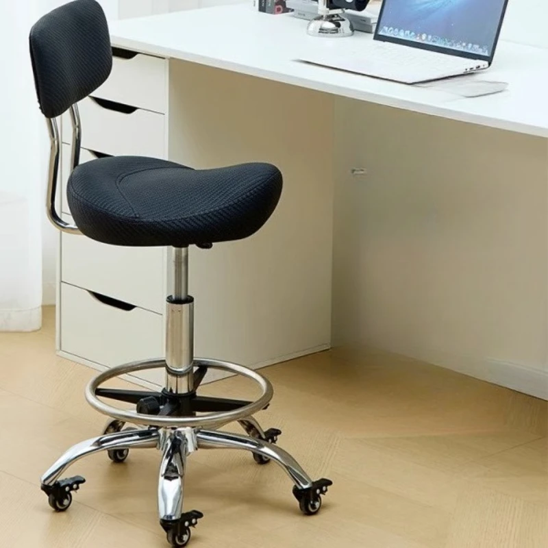 كرسي تصفيف الشعر الاحترافي لصالون التجميل، مصفف هيدروليكي دوار، أثاث صالون الحلاقة، مقعد دوار سيلا قابل للتعديل