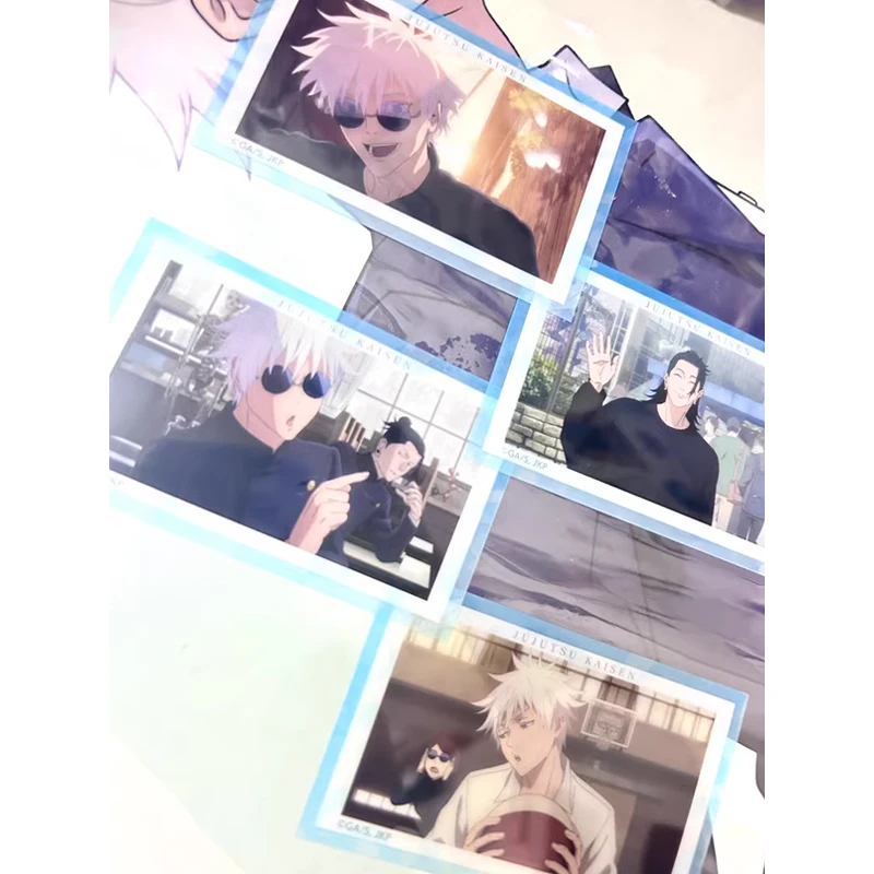 Anime Jujutsu Kaisen Cards Fushiguro Megumi Satoru Gojo Itadori Yuji Figurka Flash Card PhotoCards Zakładka do kolekcji prezentów