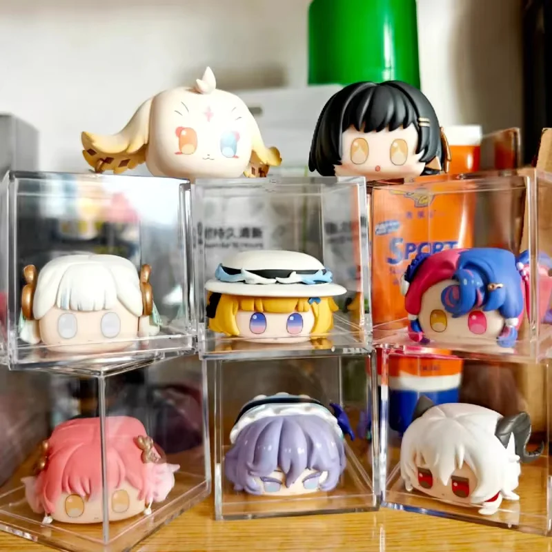 

Подлинная кукла Wuthering Waves, серия слепая коробка Kawaii Mystery Box, украшение для рабочего стола, аниме-фигурка, Рождественский подарок, модная игрушечная модель