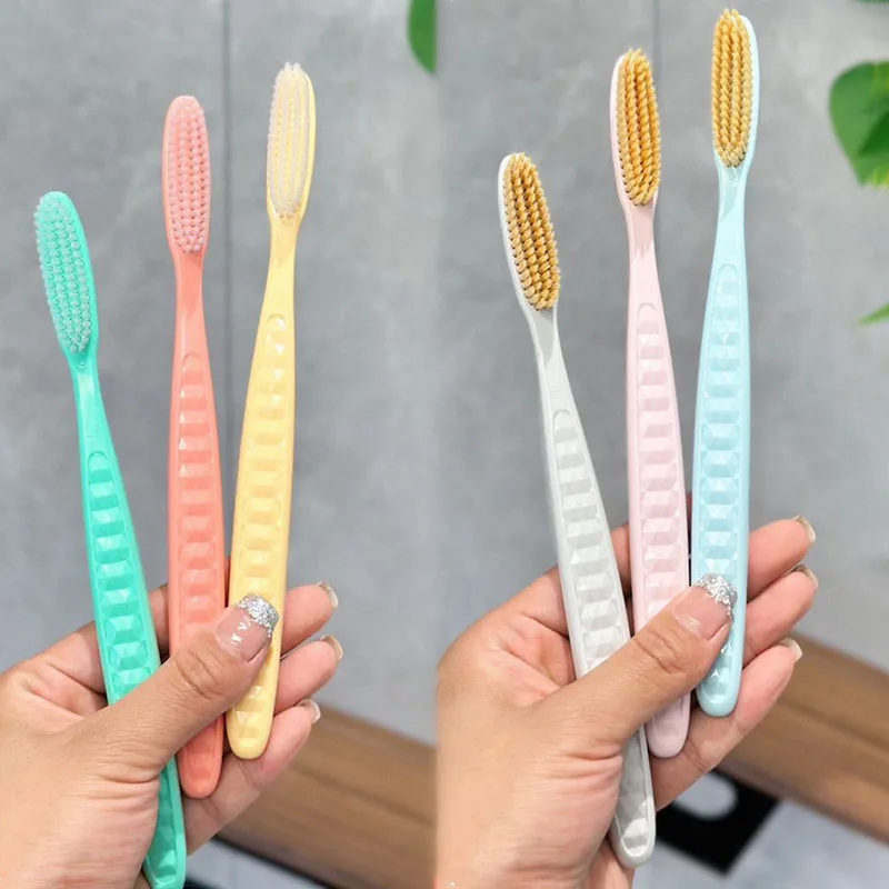 

Adult Toothbrush For Home Use Long Headed Toothbrush With Soft Bristles Gift Dust Cover And Suction Cup Teeth Cleaning Oral Care