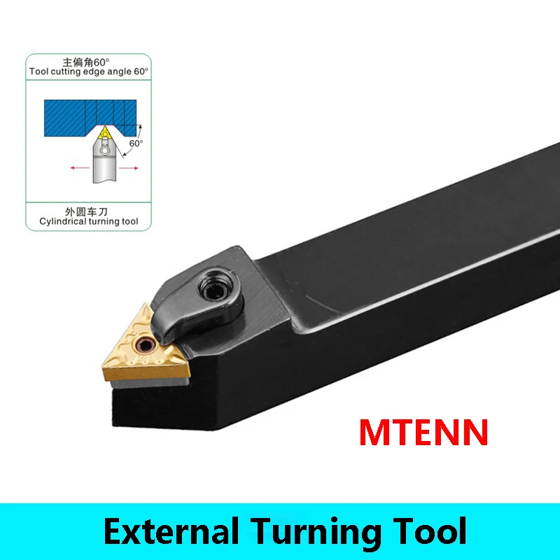 

LIHAOPING External Turning Tool Holder MTENN Lathe Cutter MTENN1616 MTENN2020 MTENN2525 MTENN3232 CNC Machine Inserts TNMG1604