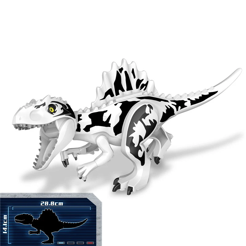 Jurassic World Dinosaur Building Blocks Ridgeback Giganotosaurus Model Figures Bricks Children Assembly Toys Educational Gifts