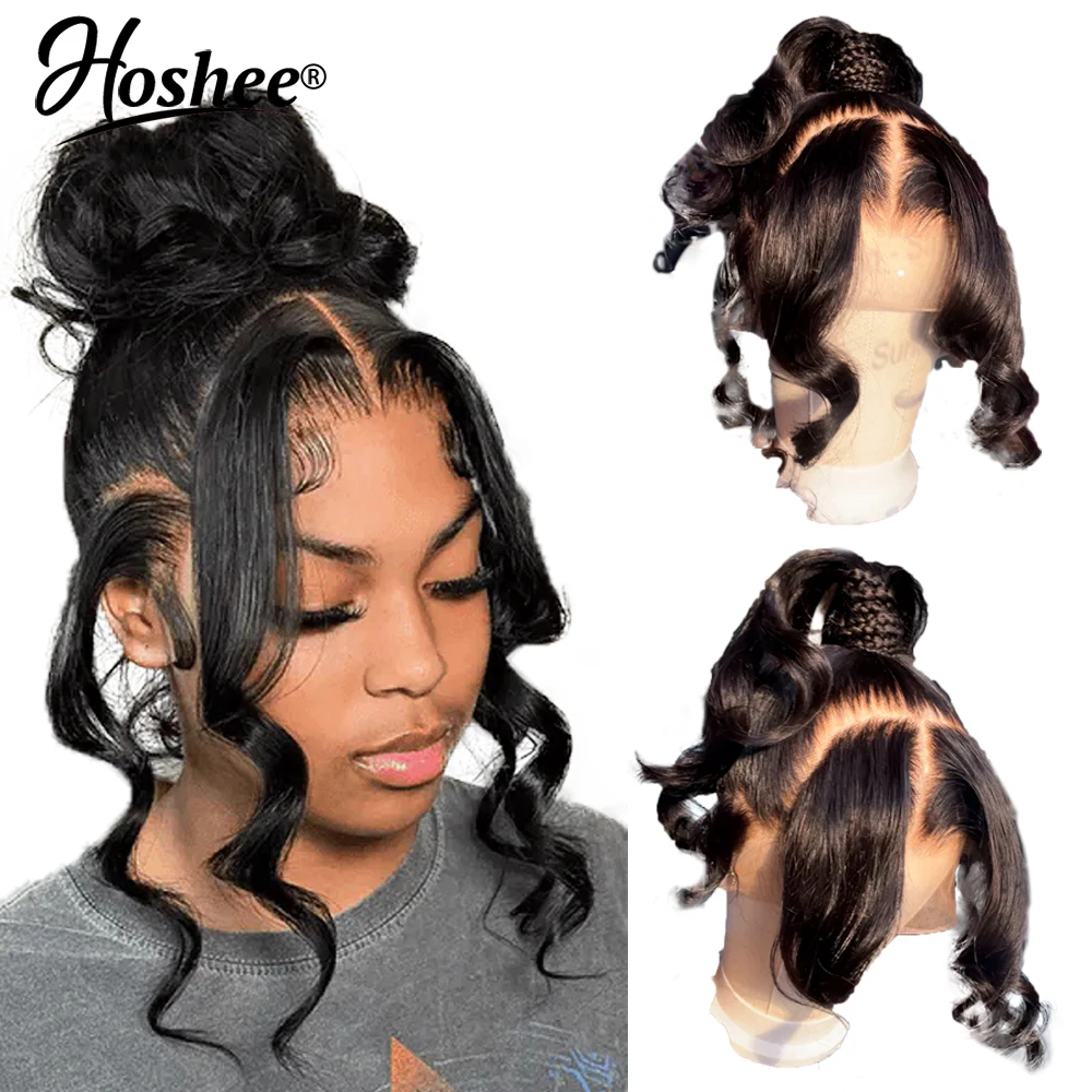 

Glueless Loose Deep Wave 4x4 Lace Closure Wig Pre Plucked 360 Pre-Cut Full Lace Wig With Bleached Knots 250% Ready to Go Wig