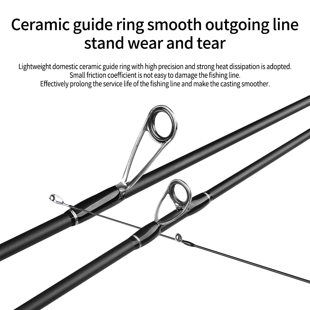 FISHINGFANS لينة الصلبة تلميح 1-5 جرام عمل سريع خفيفة UL تلميح الكربون الصب الغزل الصيد رود القطب