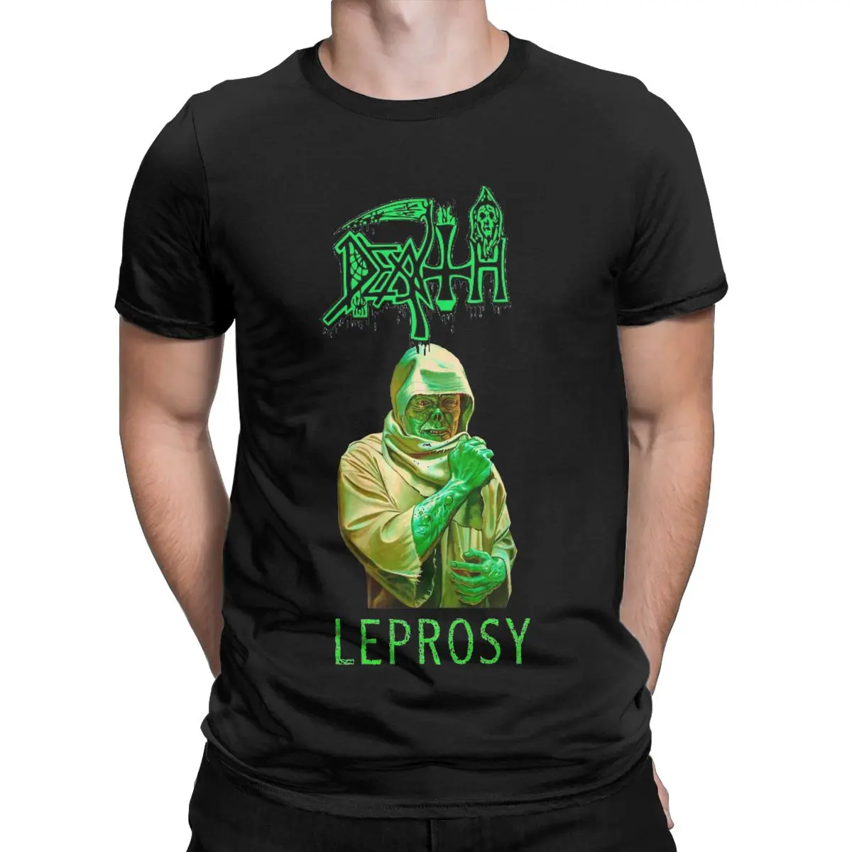 Summer Death Leprosy Death Metal Rock Band Men Women's T Shirts Outfits Novelty Tee Shirt T-Shirts Cotton Gift Idea Clothing