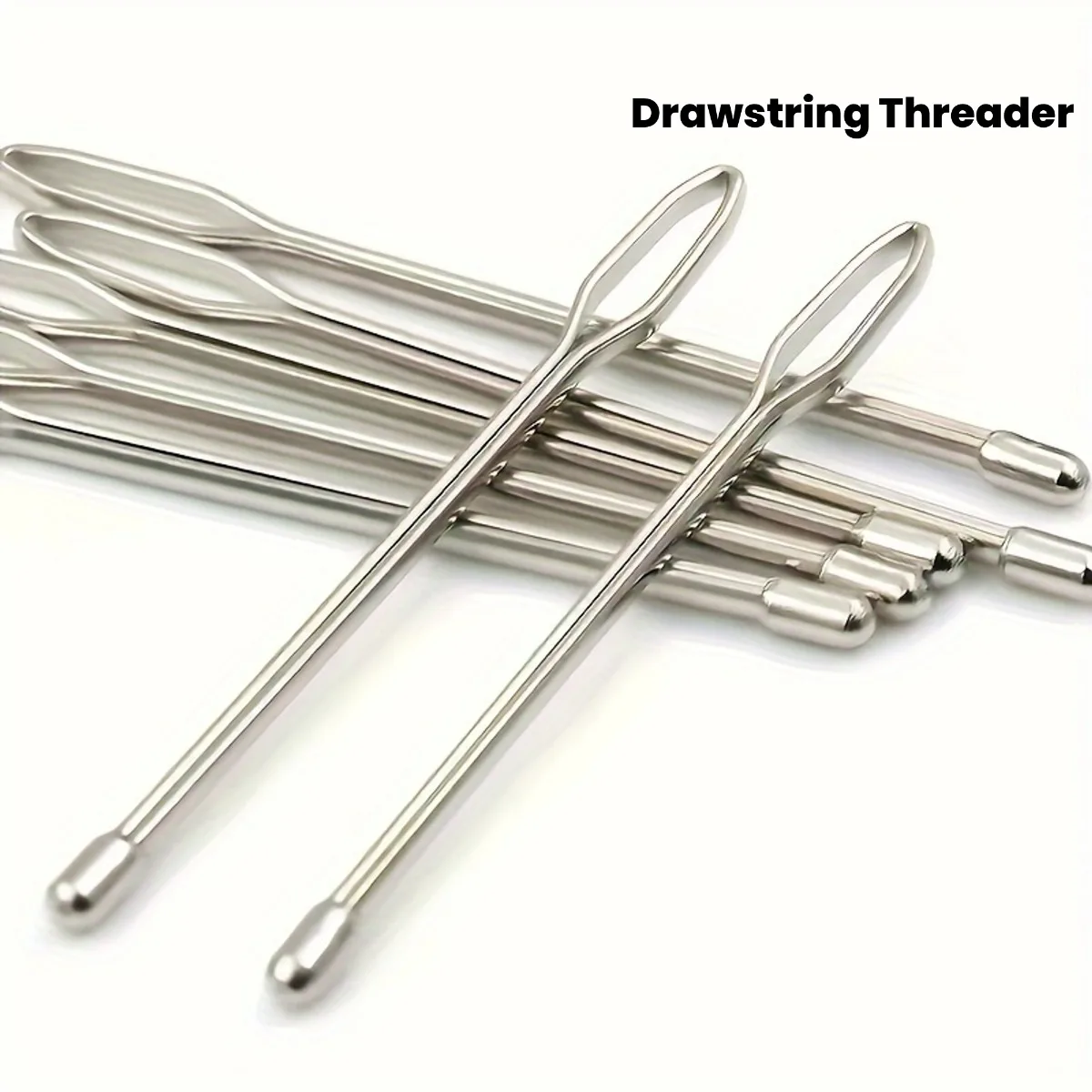 

1 set of stainless steel drawstring tools, including a threading needle for easy threading, suitable for jackets and trousers