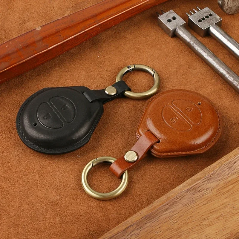 For Indian Motorcycle Leather Key Cover Chief Black Horse ROADMASTER Car Key Modification Decoration Protective Case