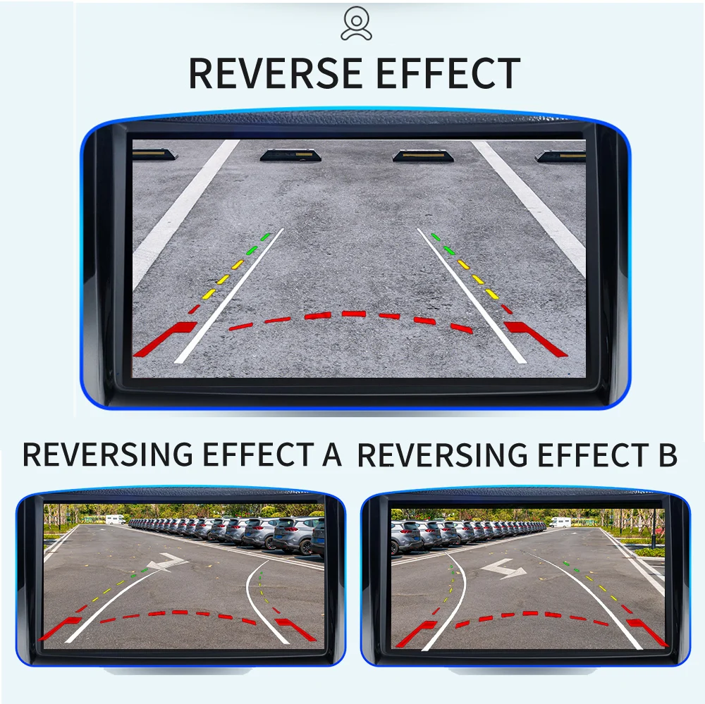 Dynamic Trajectory Vehicle Rear View Camera CCD HD for VW Skoda Octavia Superb Rapid Yeti Fabia 2 Roomster Audi A1