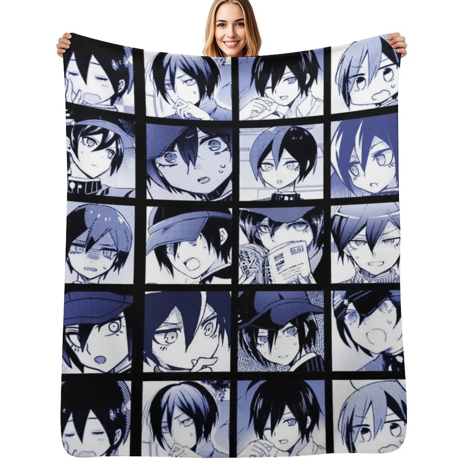 

Shuichi Manga Collection (Colored) Throw Blanket Luxury Decoratives Thin Luxury Brand Blankets