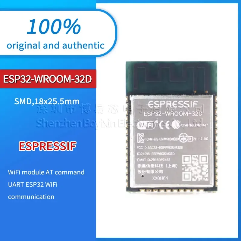 

Original and authentic ESP32-WROOM-32D