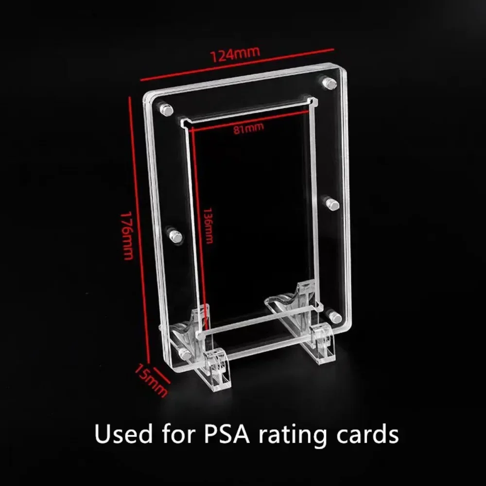 Exclusive Transparent Thickened Card Brick Stand for Pokemon Yugioh Rating Card Collection Acrylic PTCG Yu Gi Oh Display No Card