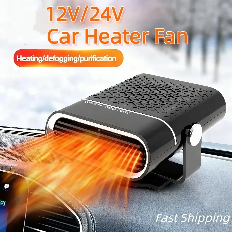 Új hordozható autófűtő, autós 12 V-os fűtőberendezés, 24 V-os autófűtő, szélvédő, automatikus páramentesítő, leolvasztó fűtőberendezés, gyors fűtés 2025 új