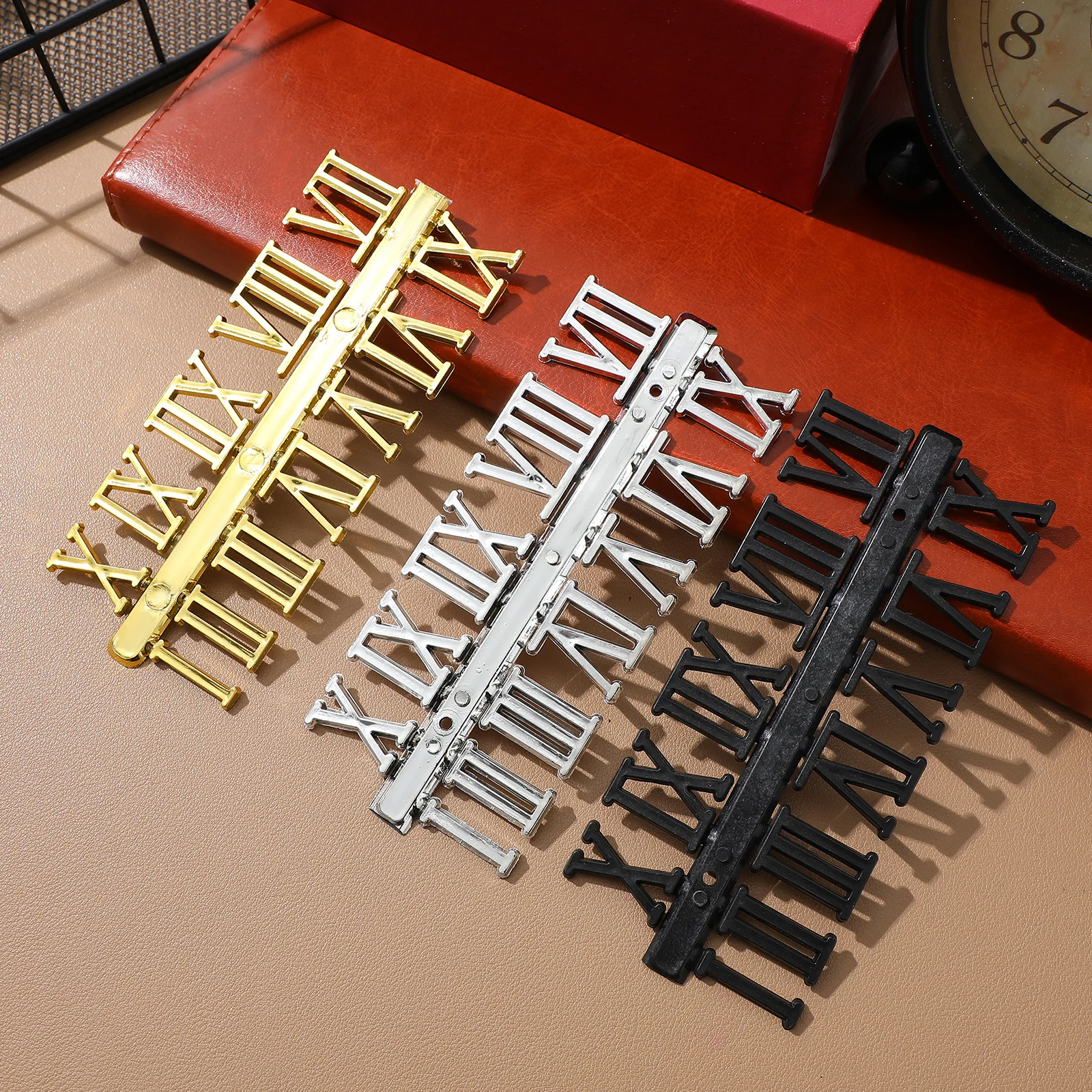 

18Pcs Clock Numerals Accessories Kit Arabic Roman DIY Numbers for Clock Repair Wall Home Office Decoration Parts for Clocks