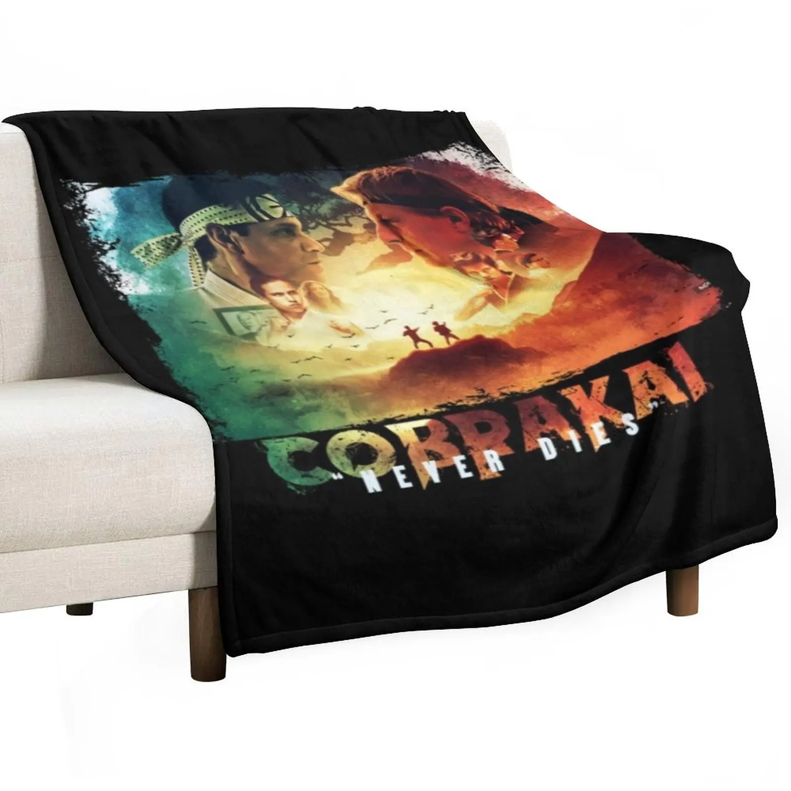 

Cobra Kai cobra kai fight Throw Blanket For Decorative Sofa Sofas Luxury Throw Blankets