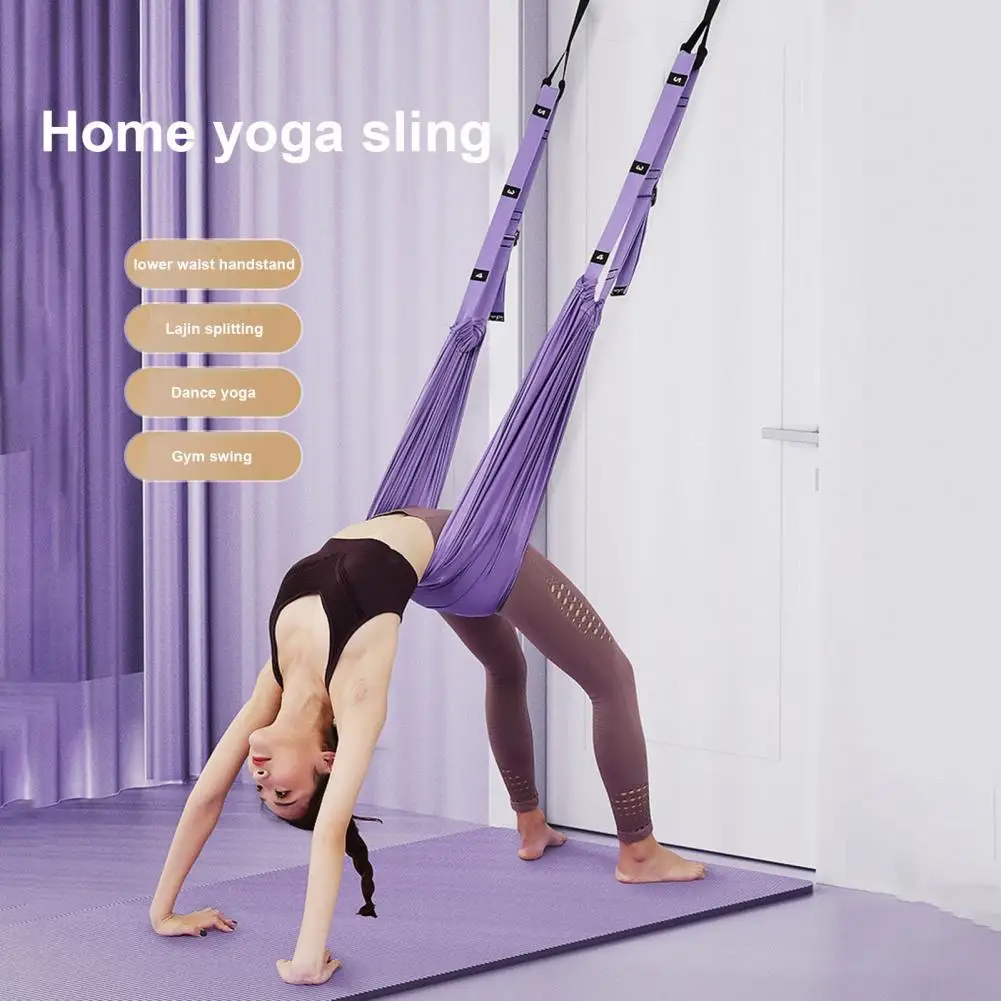 Aerial Yoga Rope Back Bend Assist Trainer Band Waist Leg Stretcher Strap Home Gym Yoga Pilates Ballet Strap Workout Equipment