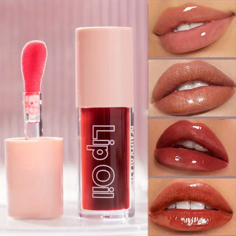 5 Colors Moisturizing Lip Oil Moisturizing Nourishing Lips, Natural Care Lip Balm Daily Use in Autumn and Winter