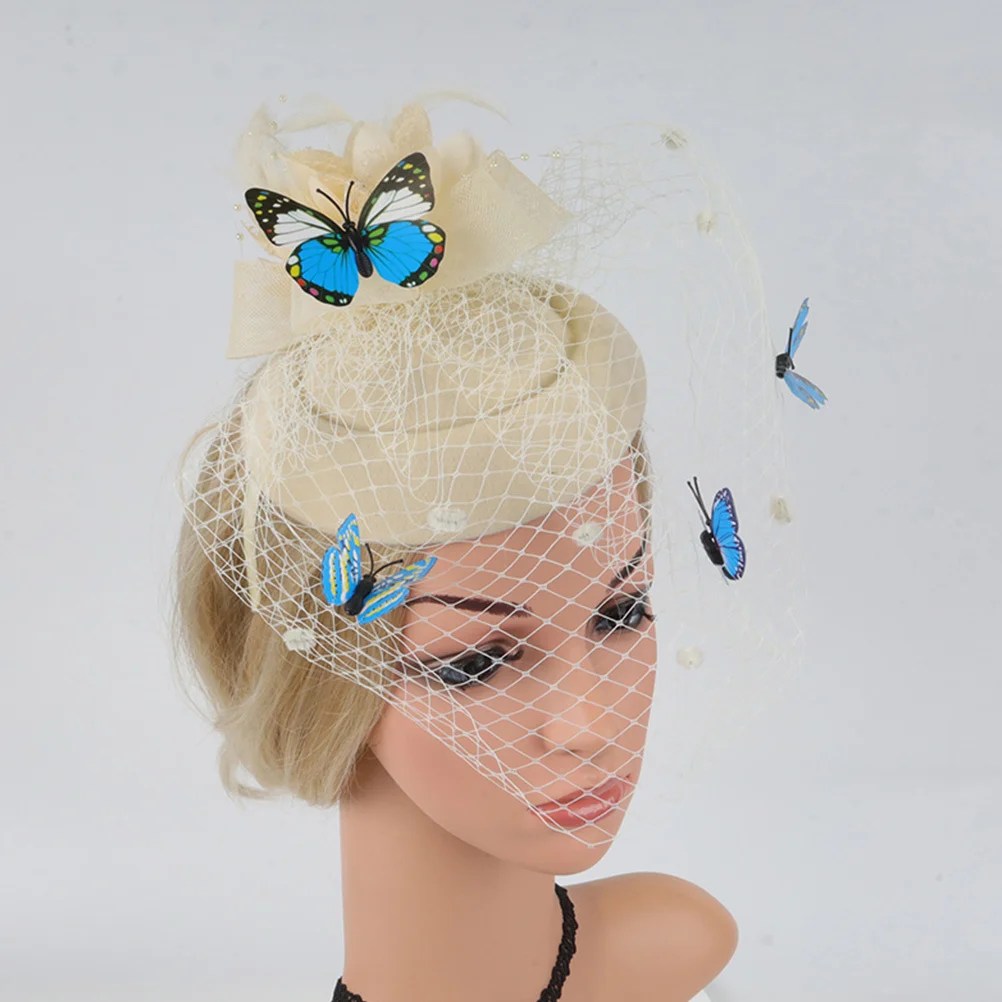 

1pc Wedding Headwear Women Elegant Decoration Headband Net Mesh Hair Hoop Party Bridal Accessory Vintage Style Headband