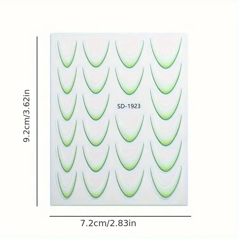 French Thin and Tough Nail Stickers Waterproof Solid Color Nail Stickers Gradient French Nail Stickers 12 Color for women&Girl