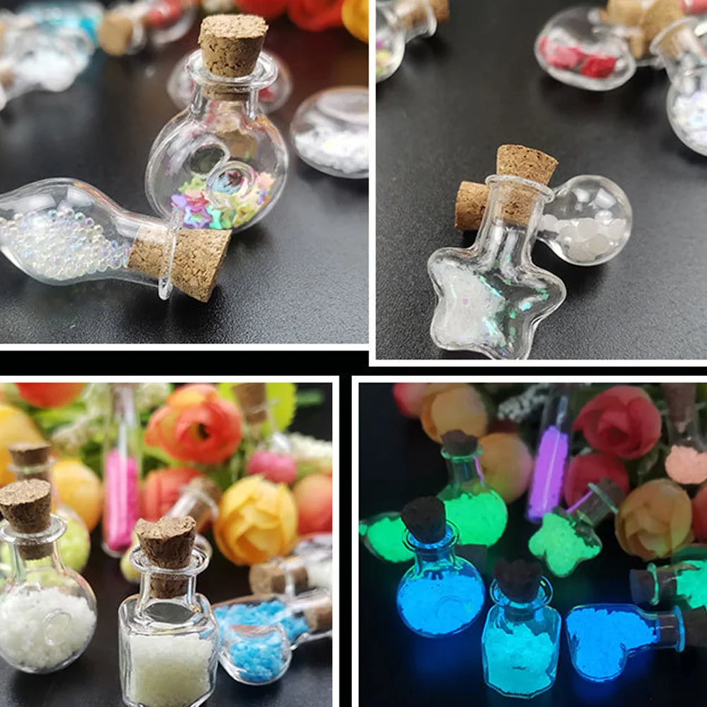 

10 PCS Wishing Bottle Unique Bottles Pendant for Glass Jars Drifting Wooden