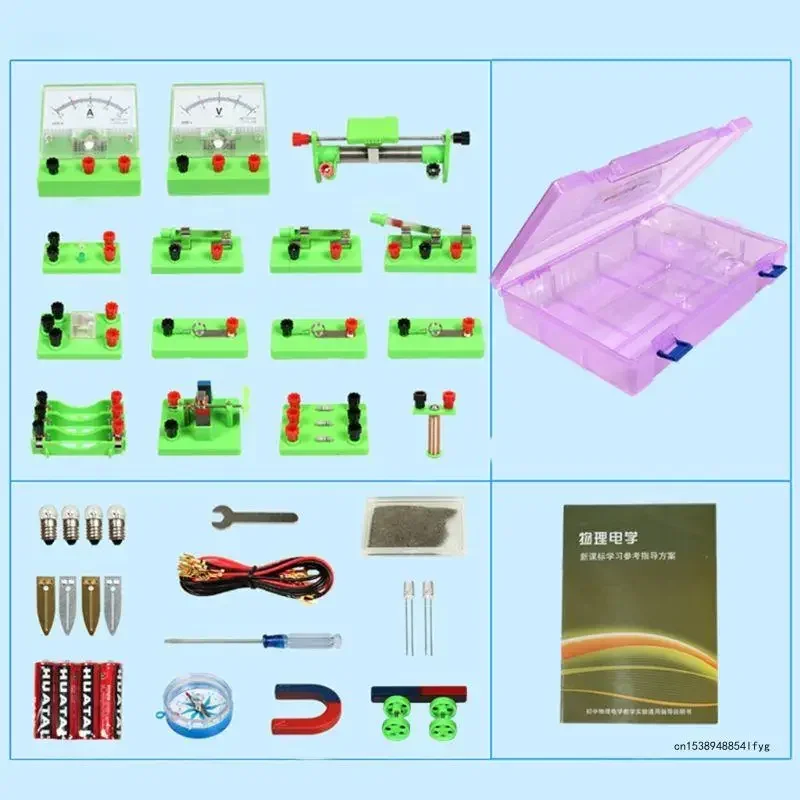 School Physics Labs Basic Electricity Discovery Circuit & Magnetism Experiment kits for High School Students Kids Gift