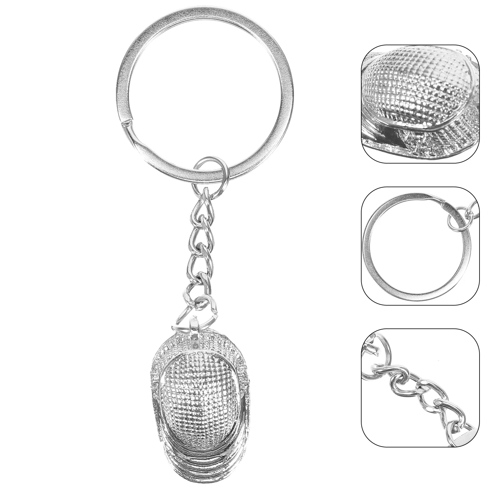 Fencing Keychain Fans Keyring Mask Keychains Decorative Small Hanging Metal Portable Sports