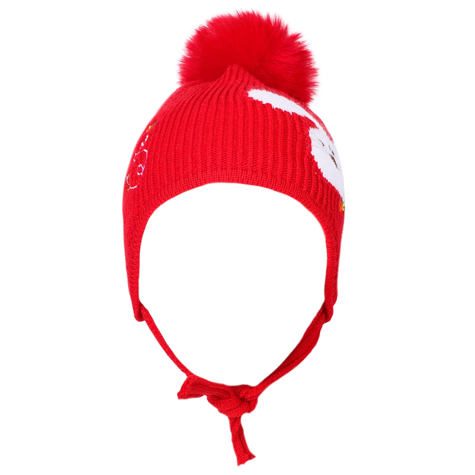 

1Pcs Baby Christmas Woolen Hat Knitted Soft Warm Patterned Cap Adorable Kids Winter Hat Elastic Comfortable Wear