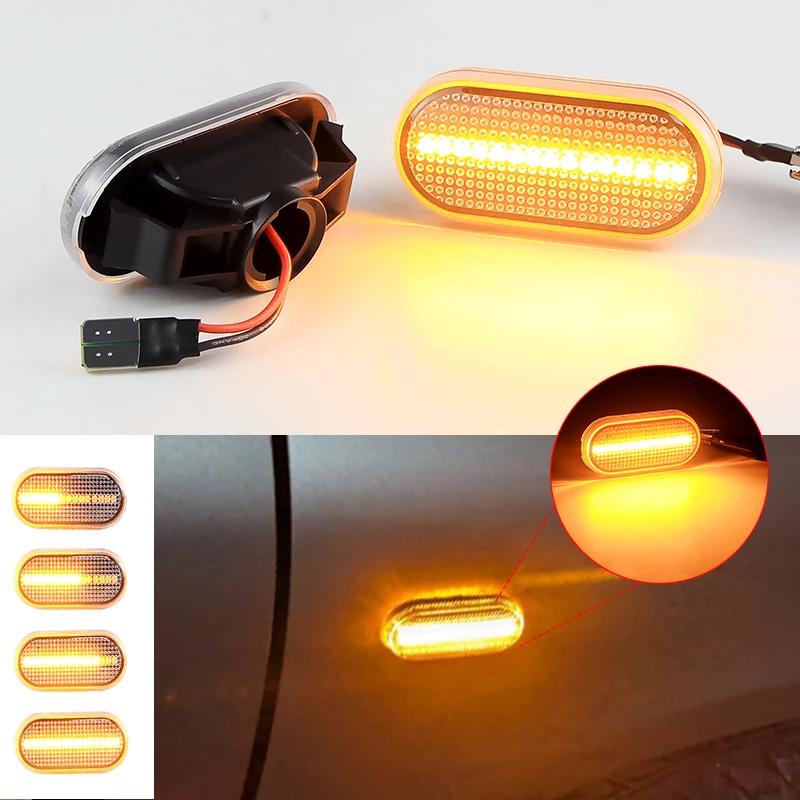 2× for Nissan Versa Xterra Armada III R51 Latio C11 Micra K12 C+C March III - Car LED Side Marker Light Turn Signal Blinker Lamp