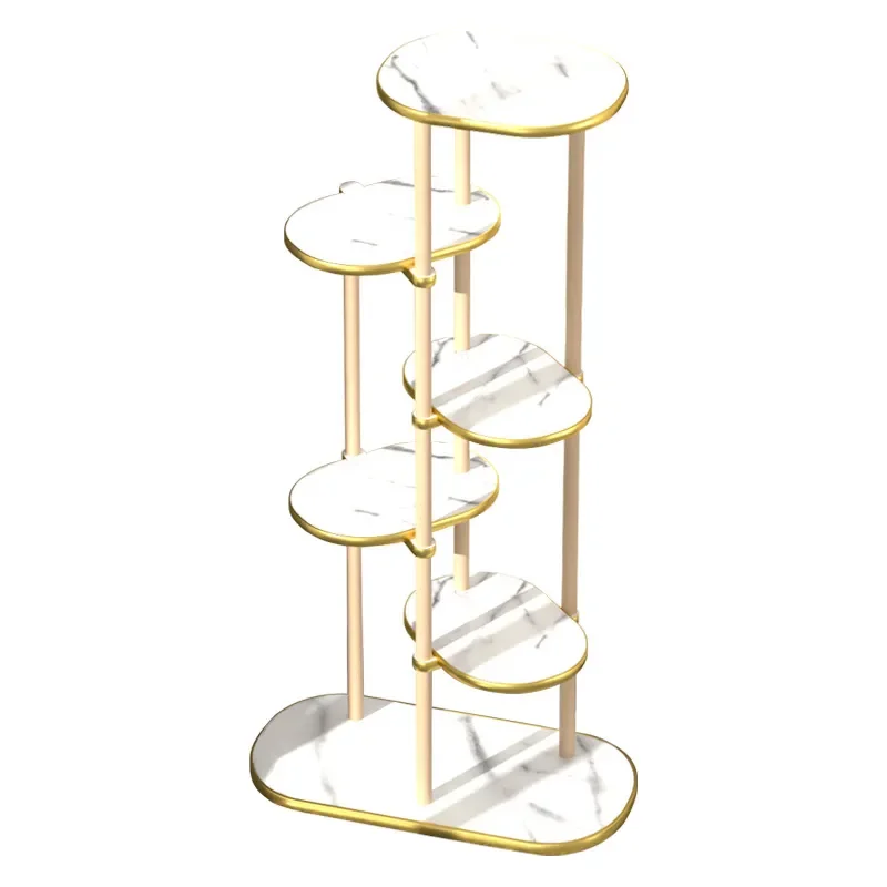 Solid Wood Floor to Ceiling Plant Stand Creative Flower Shelf Light Luxury Indoor Living Room Balcony Display Rack