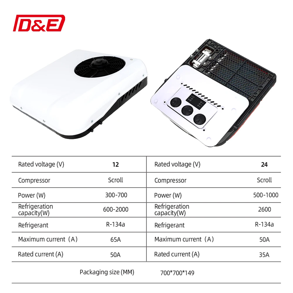 高品質 12V 24V 1700W 2200W トラックおよび自動車駐車用エアコン