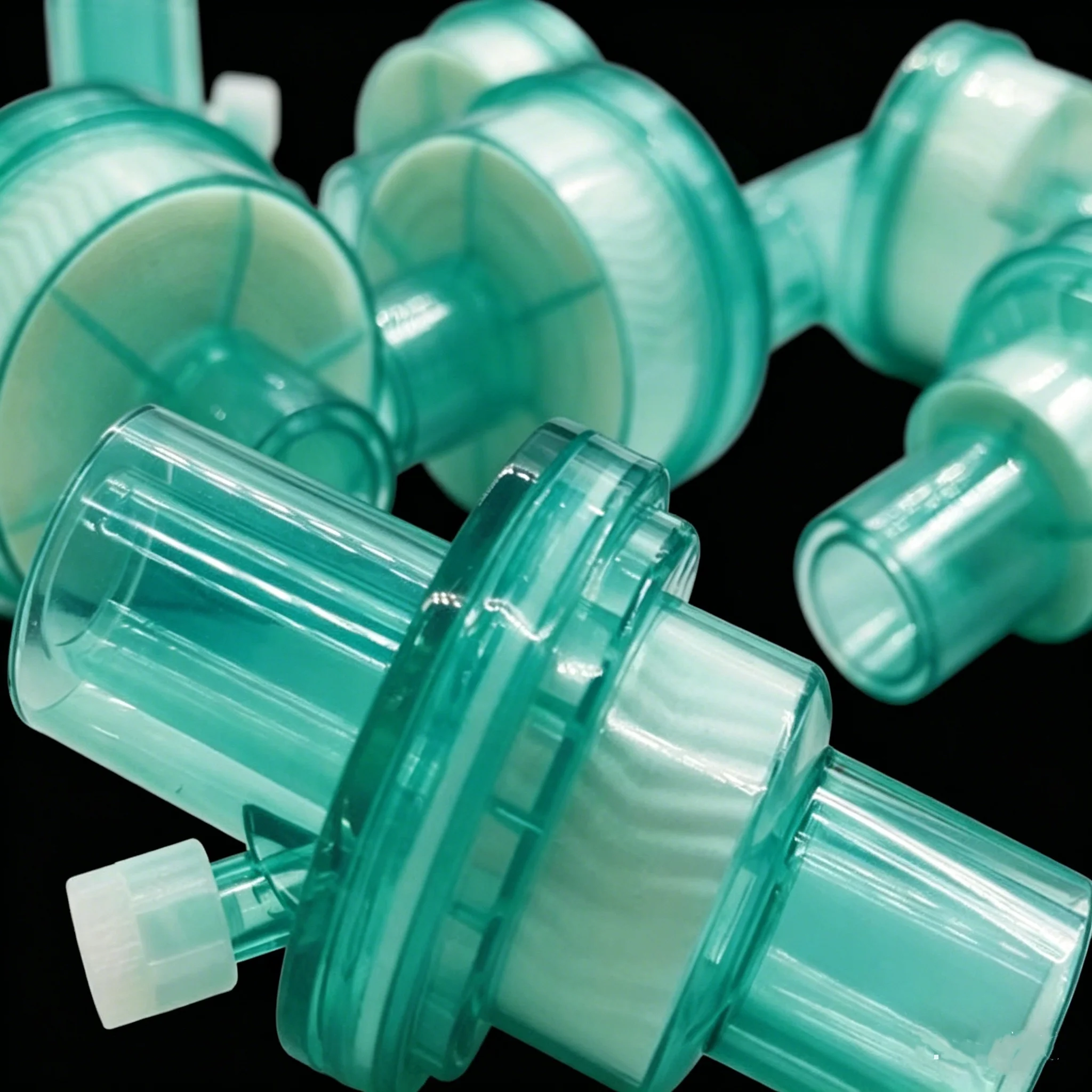 1/5pcs Disposable Breathing System Filters Bacteria Filter HME HEPA Ventilator Accessories Moisture Heat Exchanger