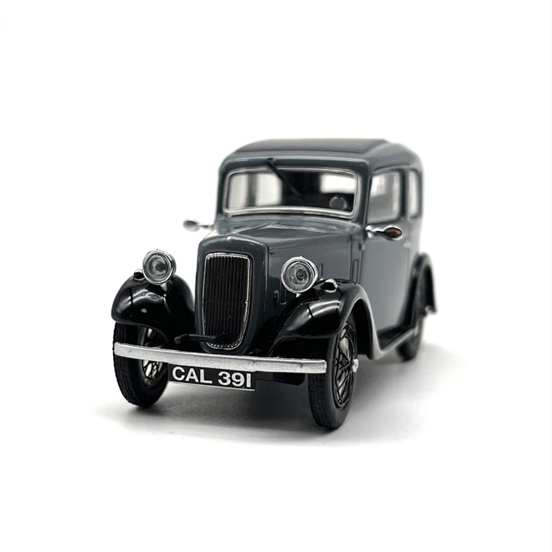 1:43 Scale Diecast Alloy Austin Vintage T-Car Model Grey Classic Nostalgia Adult Toy Collection Gift Souvenir Static Display