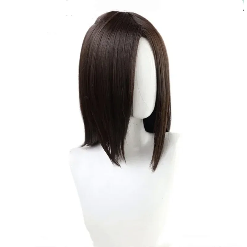 Anime Attack on Titan Eren Jaeger Jager Wig Dark Brown Women Men's Heat Resistant Synthetic Cosplay Wig