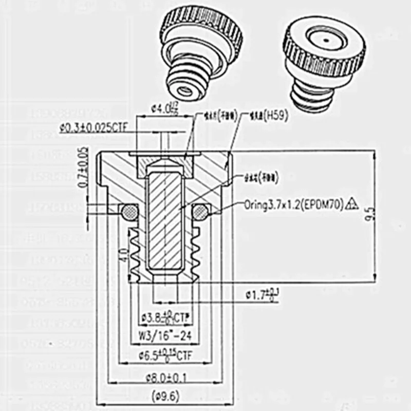 50-teiliges Messing-Sprühnebel-Düsenset für Terrassen, 0,1-0,8 mm Öffnungsweite, Außenkühlung, Wassernebeldüsen, Gewinde-Nebelteile für Sprühnebel-Systeme – Detail 14