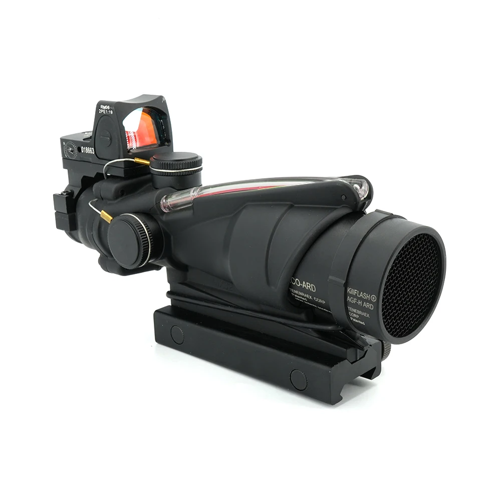 SPECPREICSION New 2023 COG 4X32 TA31 Real Fiber Red Dot Scope W/Mini Red Dot Sigth Combo