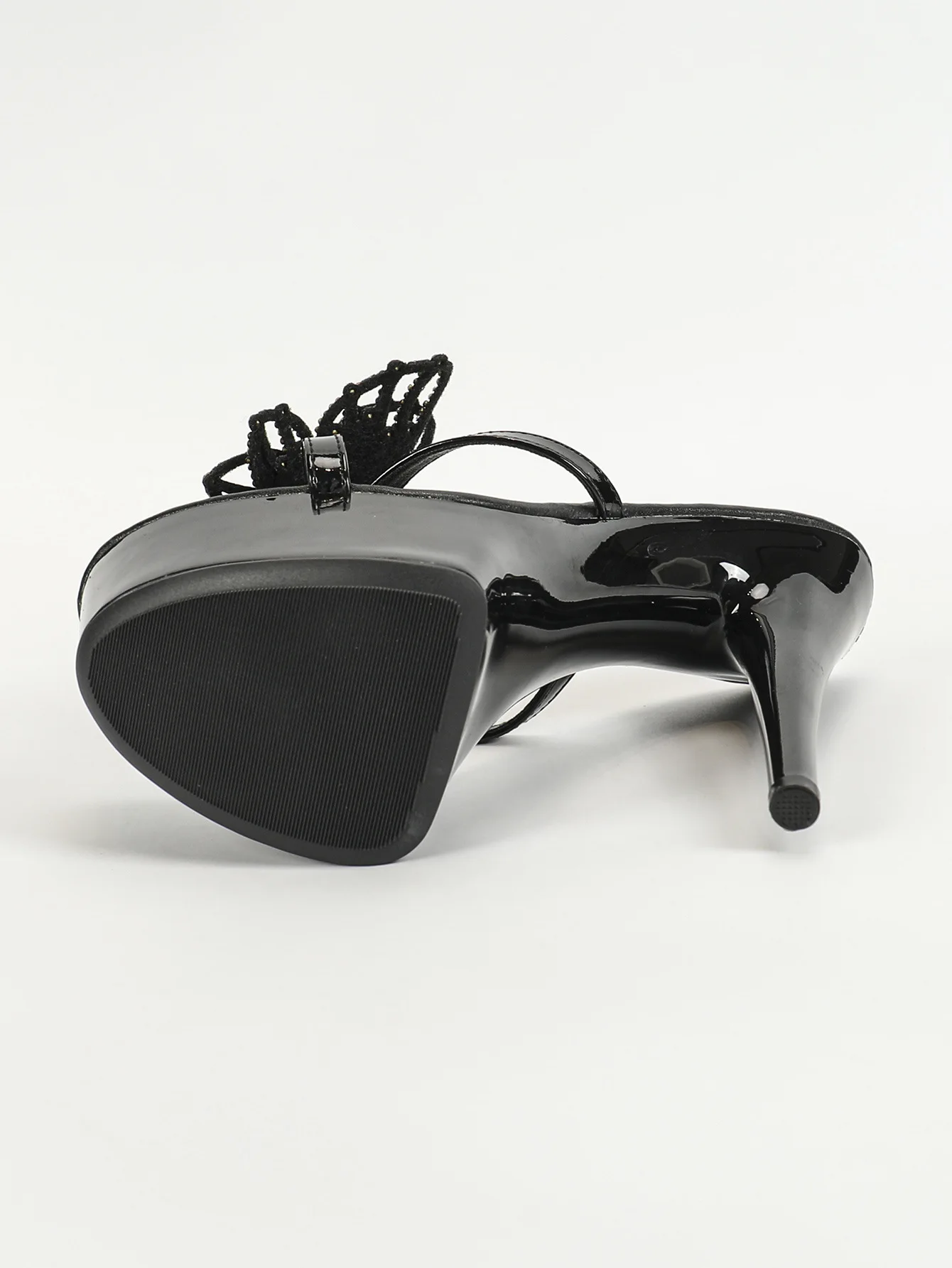 Women Model Rhinestone Sandals Transparent High Heel 13CM15cm Fine Heel Summer Waterproof Table LFD-8661-Q16