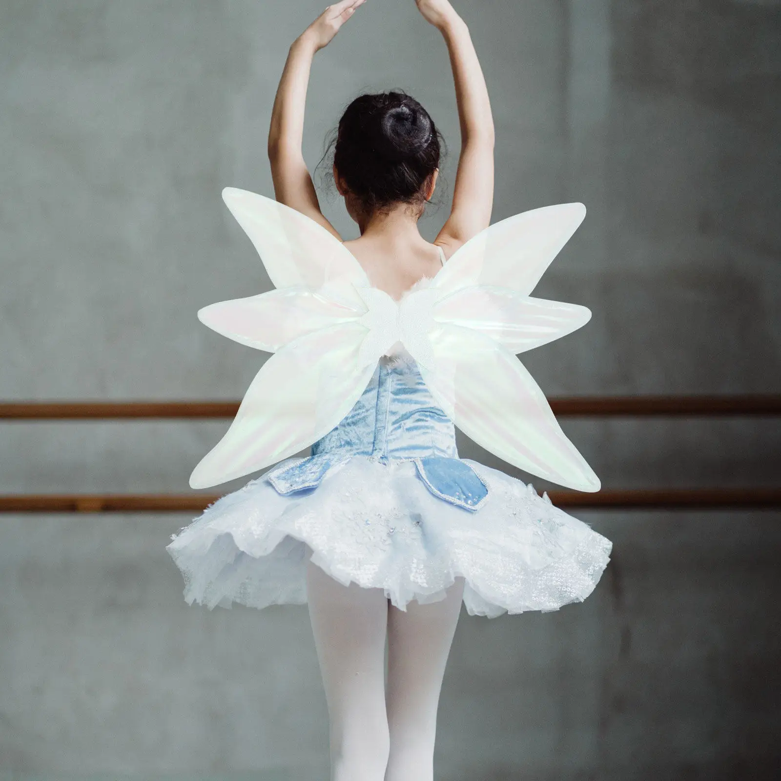 

1Set Fairy Wing for Girls Kids Toddler Little Girl Costume Party Cosplay Masquerade Holiday Photo Prop Decorative Lightweight